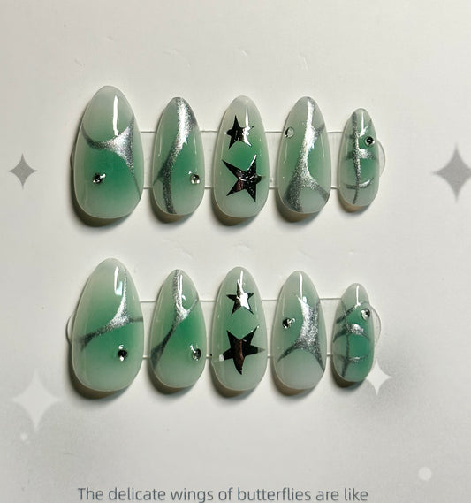 Mystical Forest Press on nails